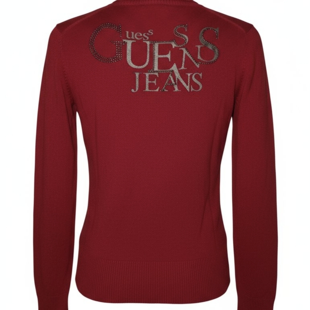 Guess Burgundy Knit Top